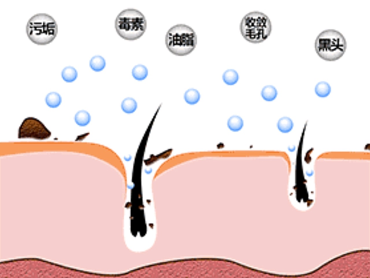 小气泡和水养活肤的区别