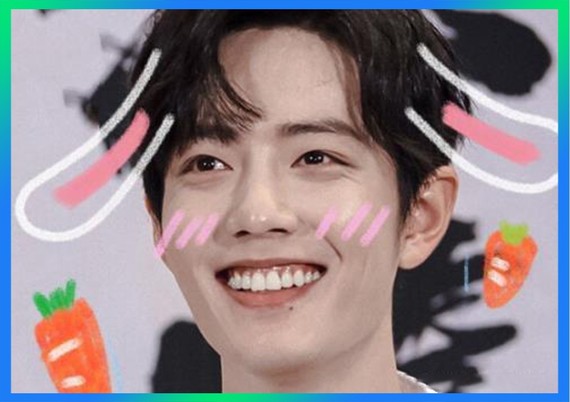 而且,从侧面看肖战,他的门牙往回收,那么闭上嘴巴时,上嘴唇也不用用力