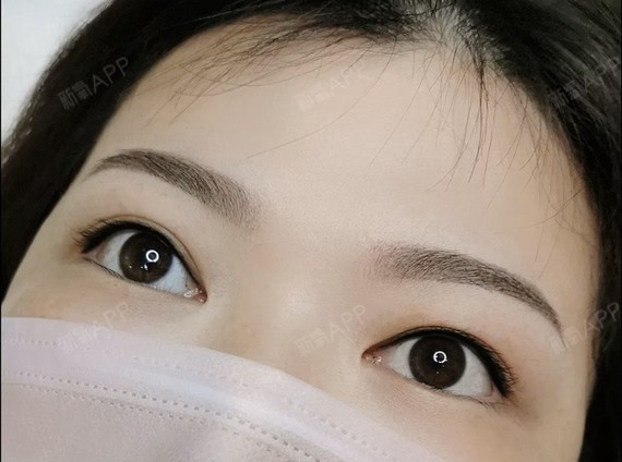 半永久纹眉好不好_效果图_氧气3jjvh半永久纹眉术后第0天_新氧美容