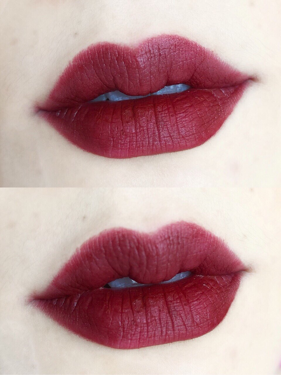 口红试色阿玛尼红管唇釉201