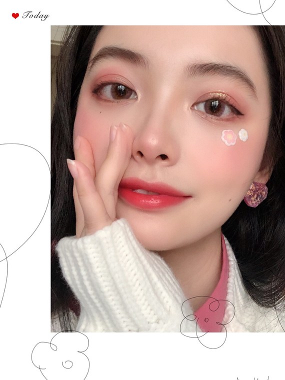 【春天最适合这样的妆容|减龄樱花妆容94】94最近南京_圈子-新氧