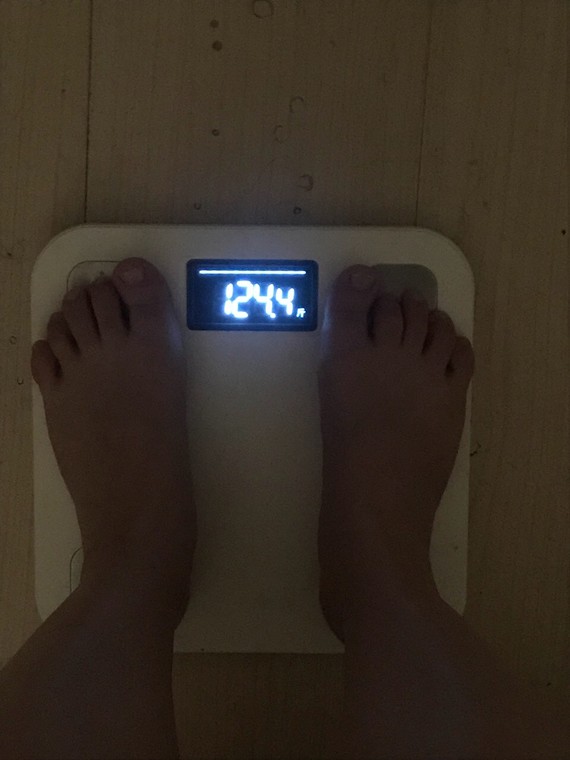 晒125斤体重秤照片图片