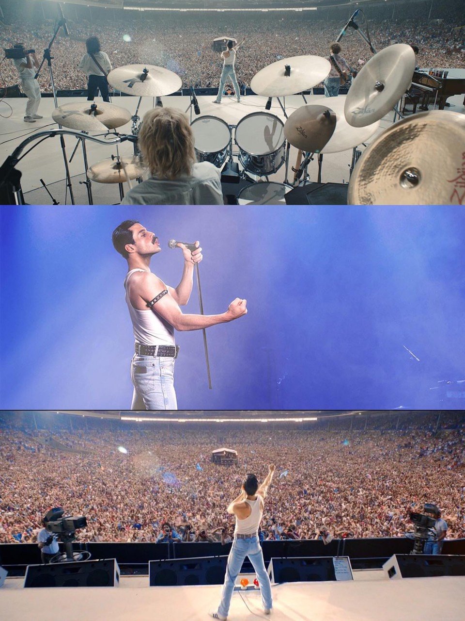 看《波西米亚狂想曲》哭到变形😭眼线却依然坚挺..._圈子-新氧美容