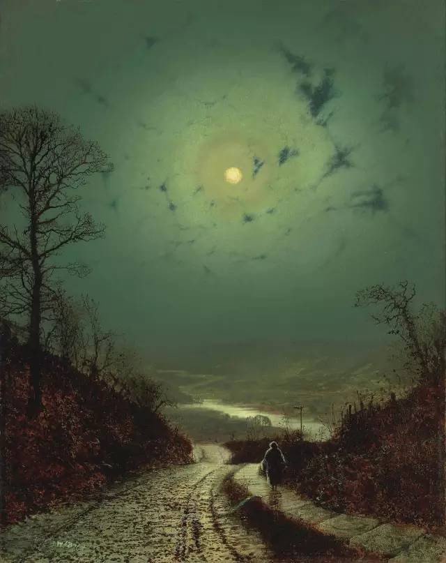描绘夜色的夜之精灵艺术家,john atkinson grimshaw