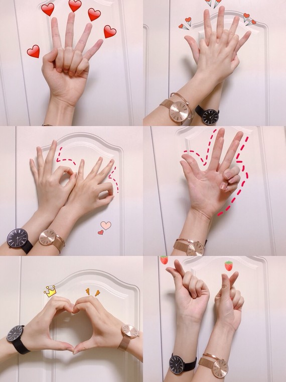 7815情侣拍照手势get7815让你们的狗粮七夕撒满朋友_圈子