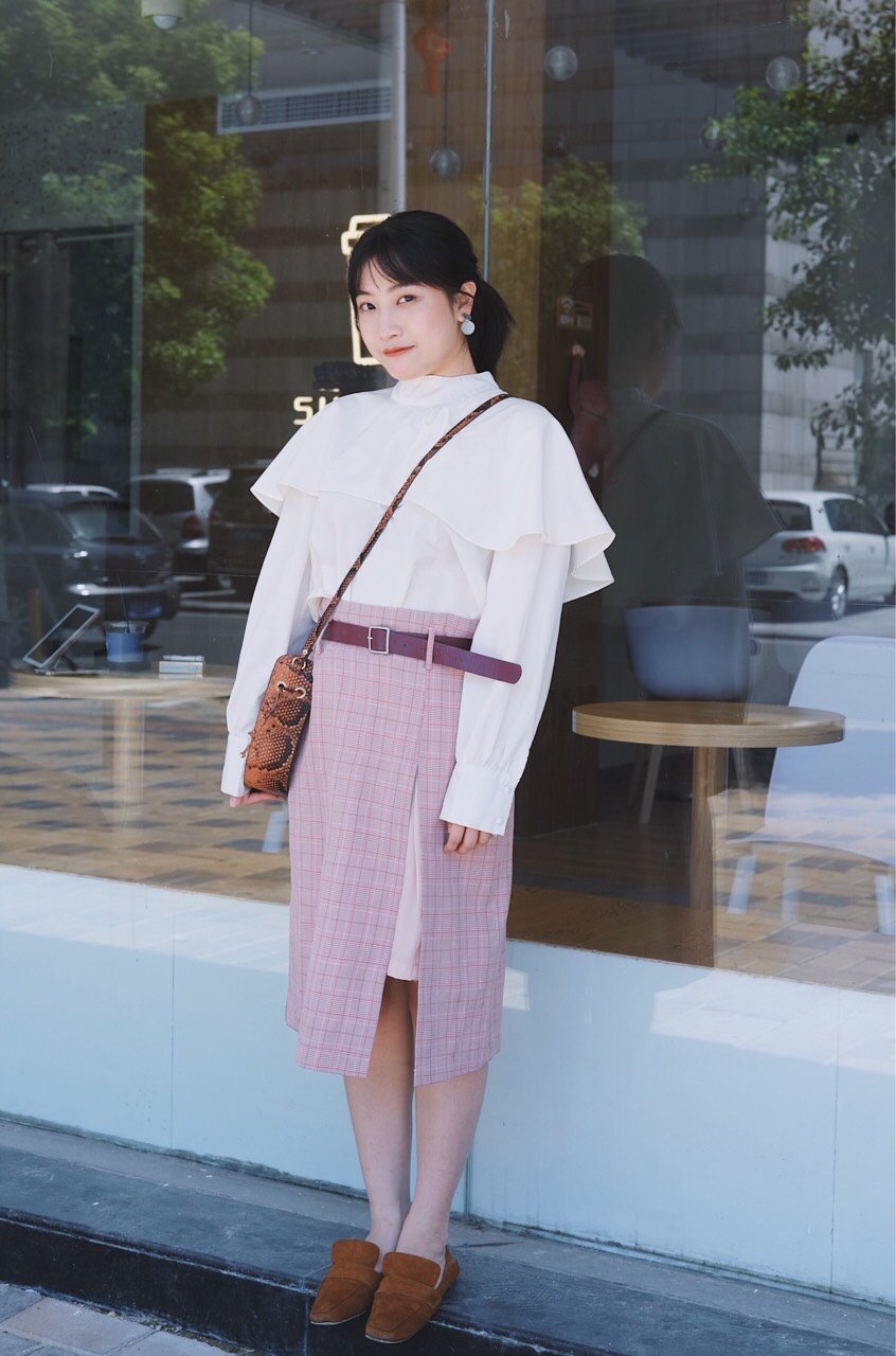 胖胖穿搭淑女风从这套look开始