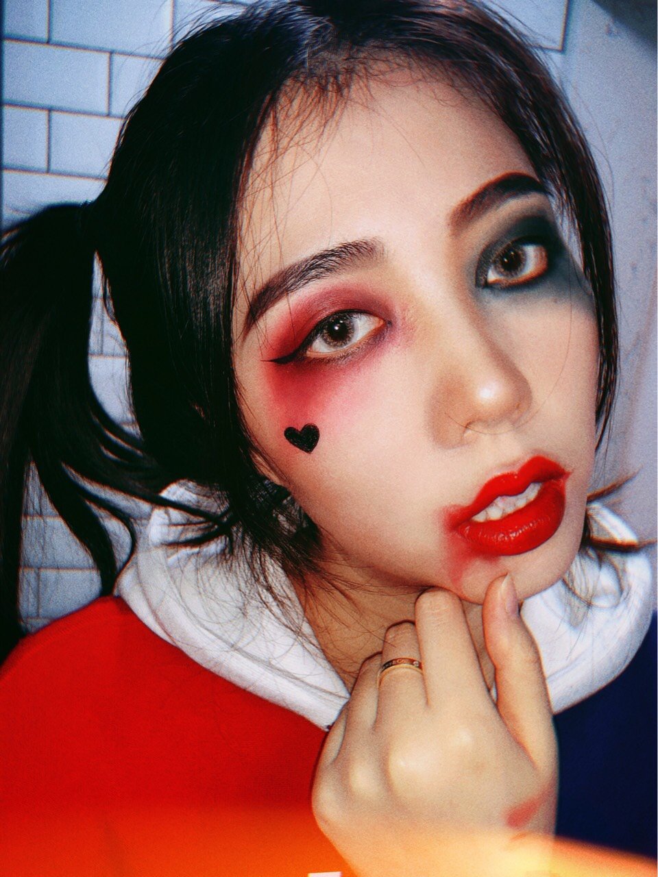 万圣节小丑女仿妆