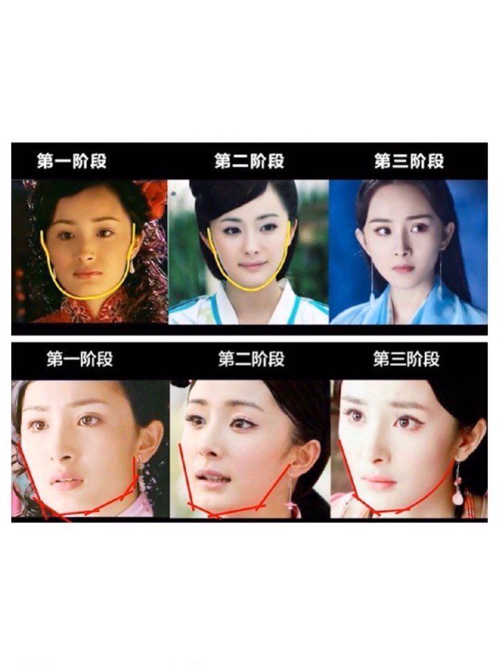 02杨幂为了摆脱嫩牛五方脸经历了三个阶段