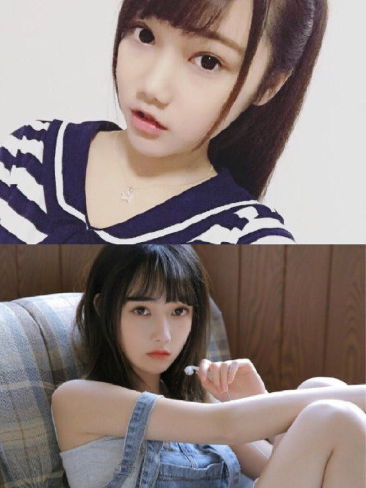 宋昕冉十八岁就出道了,而对比之前和现在的照片,可以发现整张脸从软妹