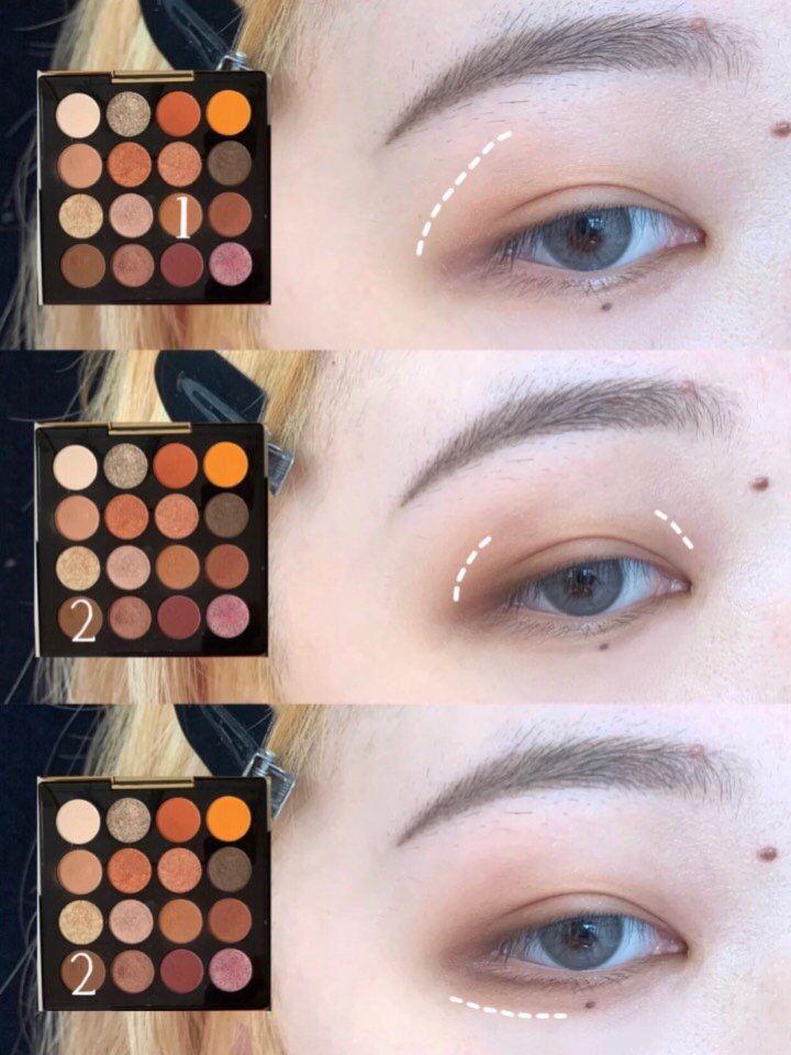 内双眼妆大眼秘诀日常大地色眼妆教程