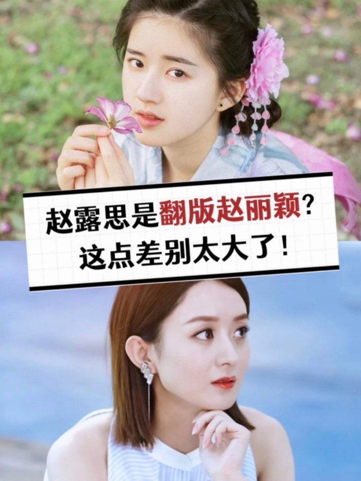 干货赵露思撞脸赵丽颖