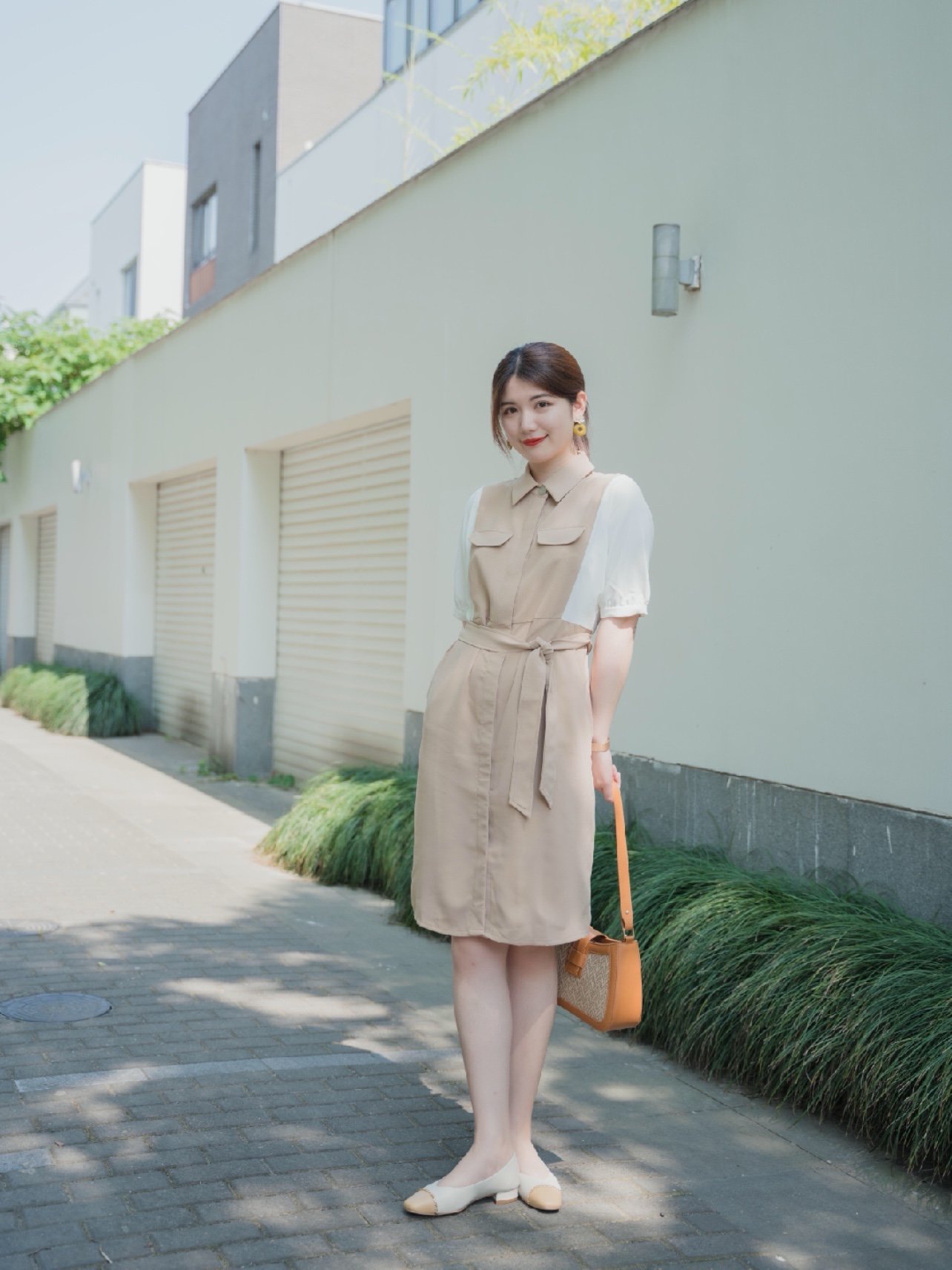 微胖搭配美学   温柔驼色系穿搭