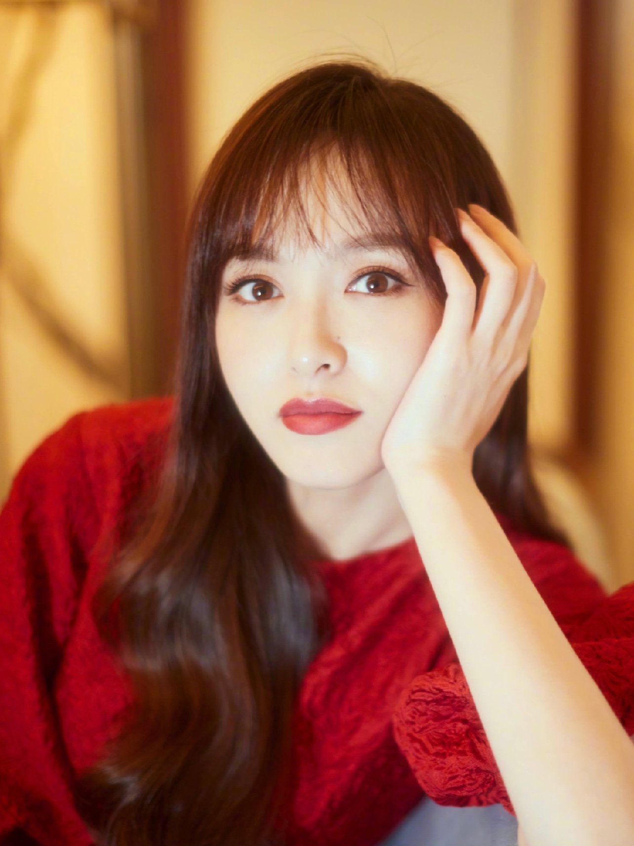 唐嫣产后复出还是那么美呀～印象里的她样子都没有怎么变,还是仙剑