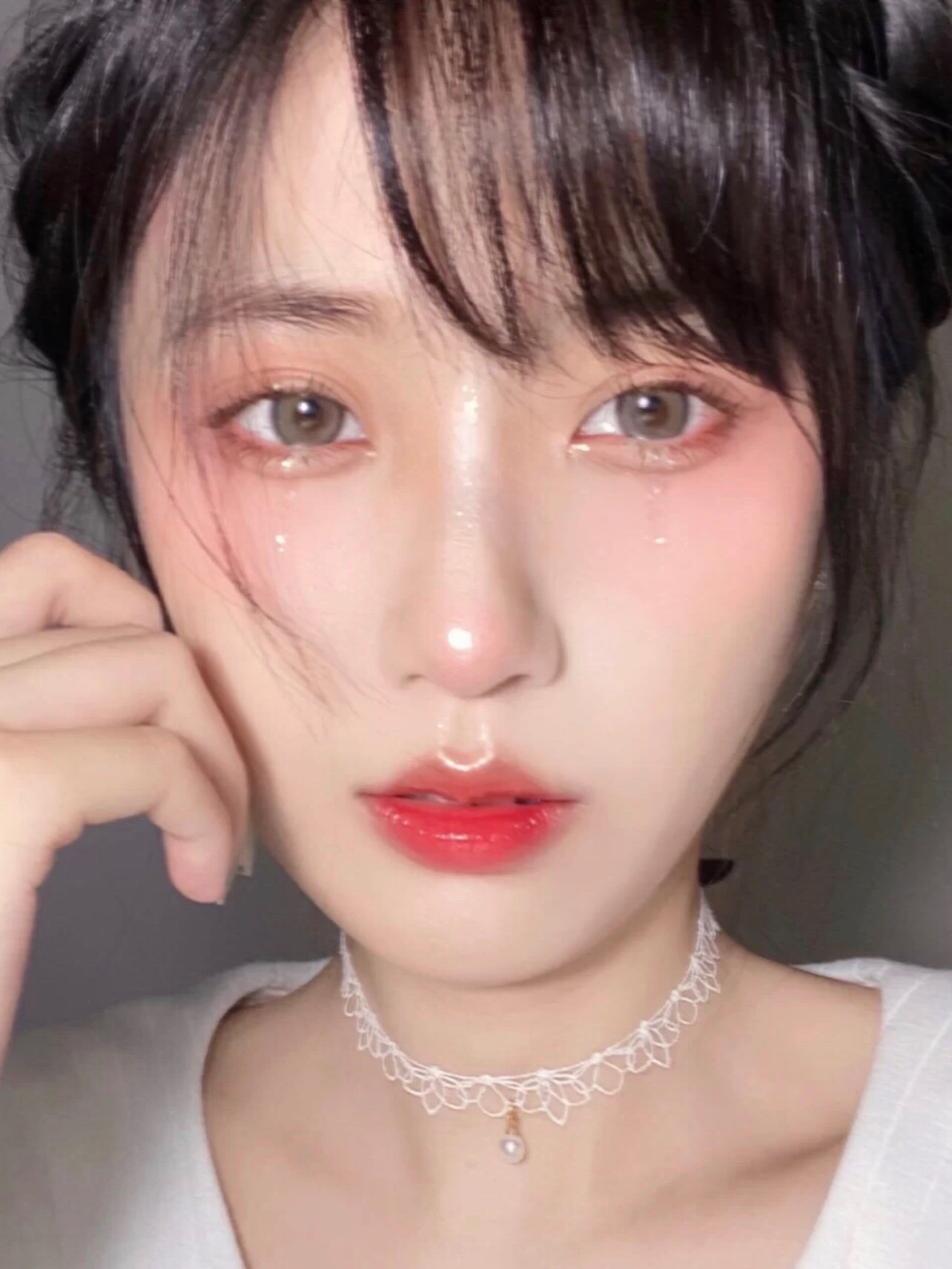 永野芽郁仿妆仙女落泪妆这个妆容的重点就在于眼妆的