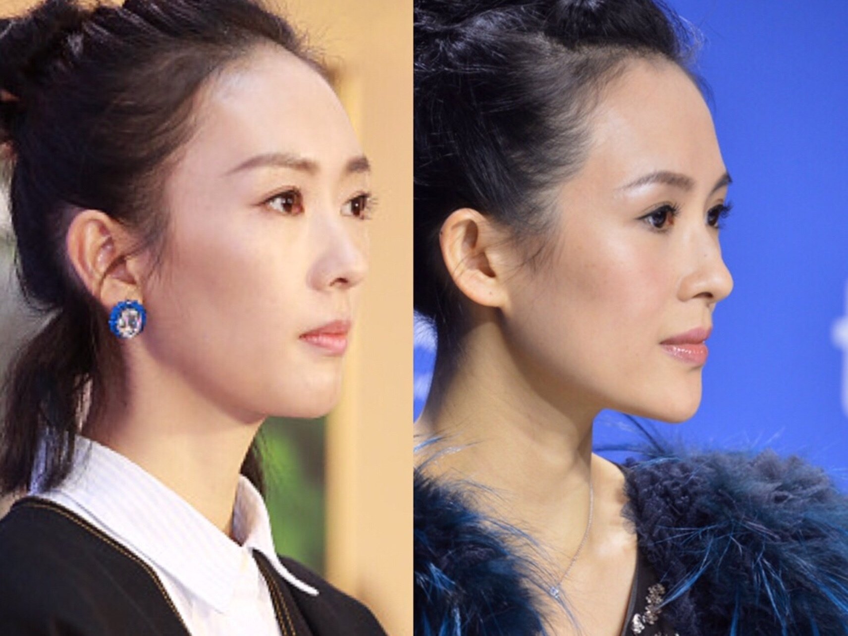 尽管很多人都说童瑶和章子怡的五官特别像,但是事实上给人的感觉和