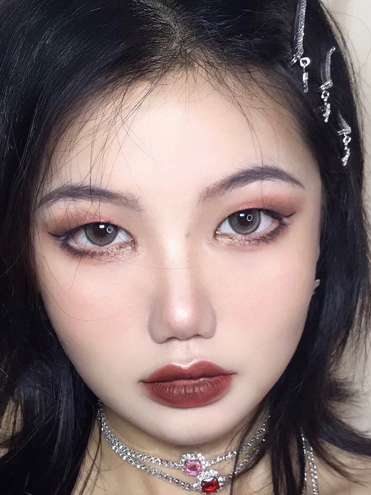 单眼皮妆容|渣女蹦迪妆无中生有修容大法