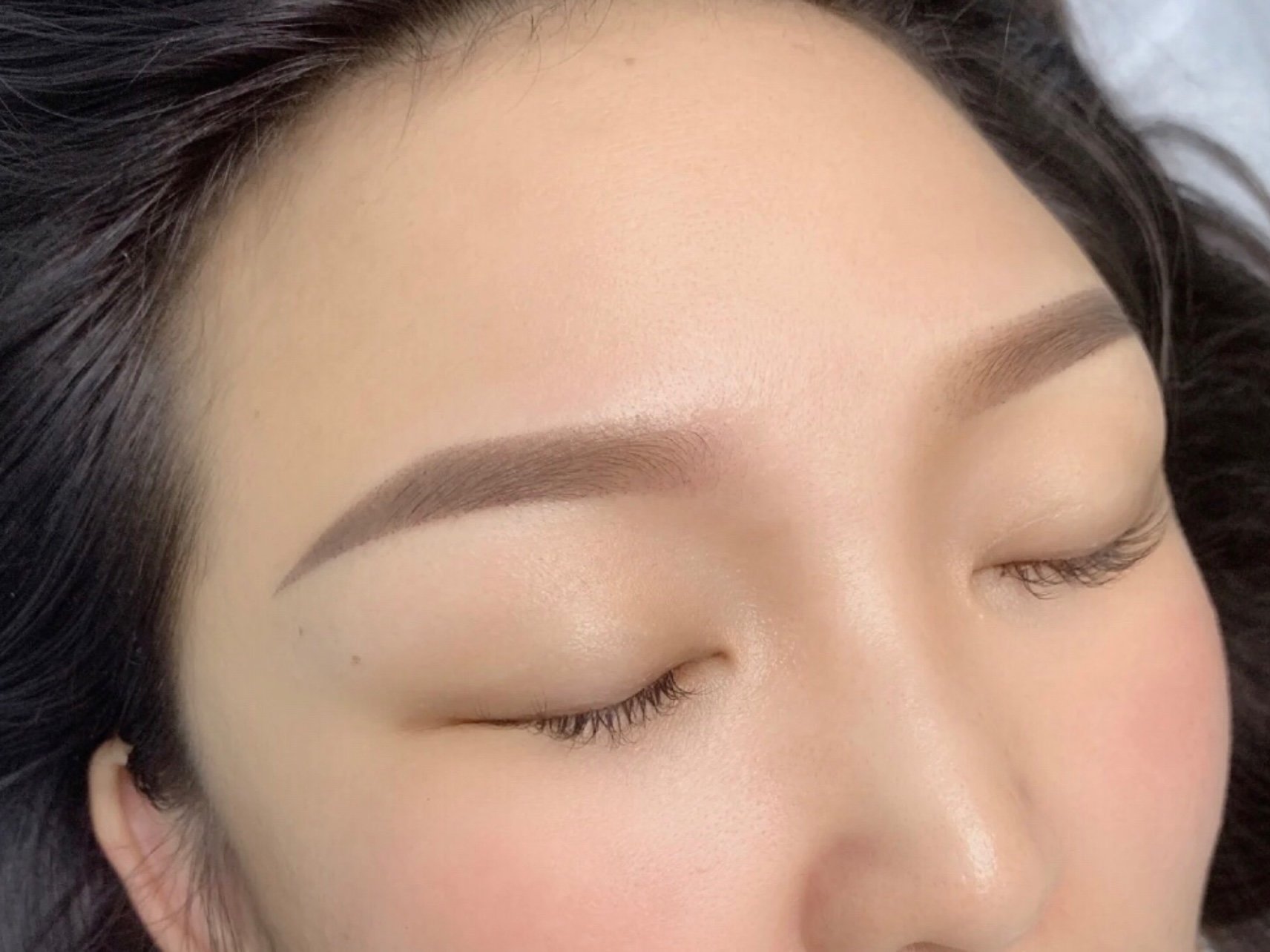 纹了个雾眉修饰了一下,确实做的够逼真,效果我爱了.