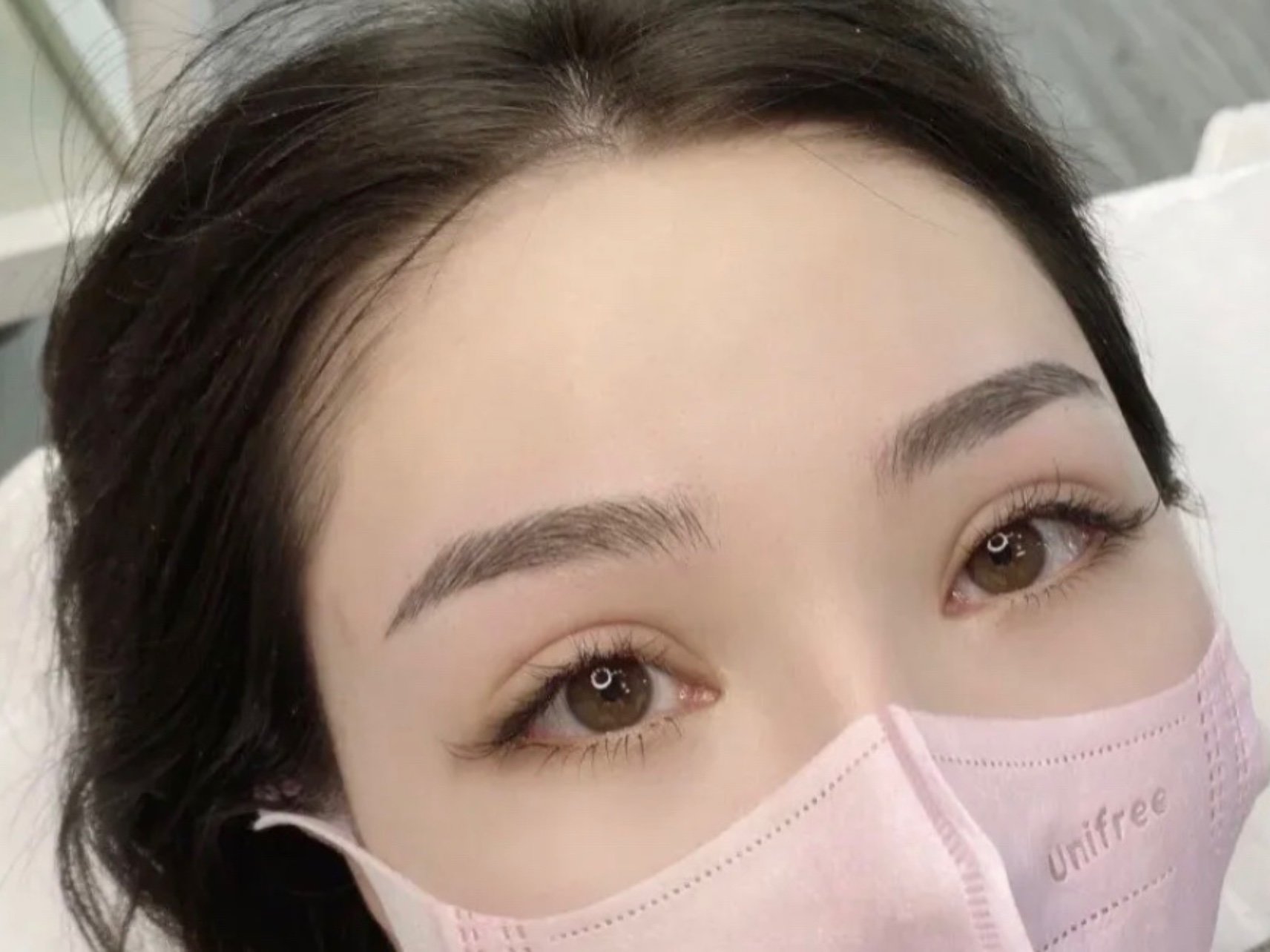 图片是我自己的眉毛,就是"也不_圈子-新氧美容整形