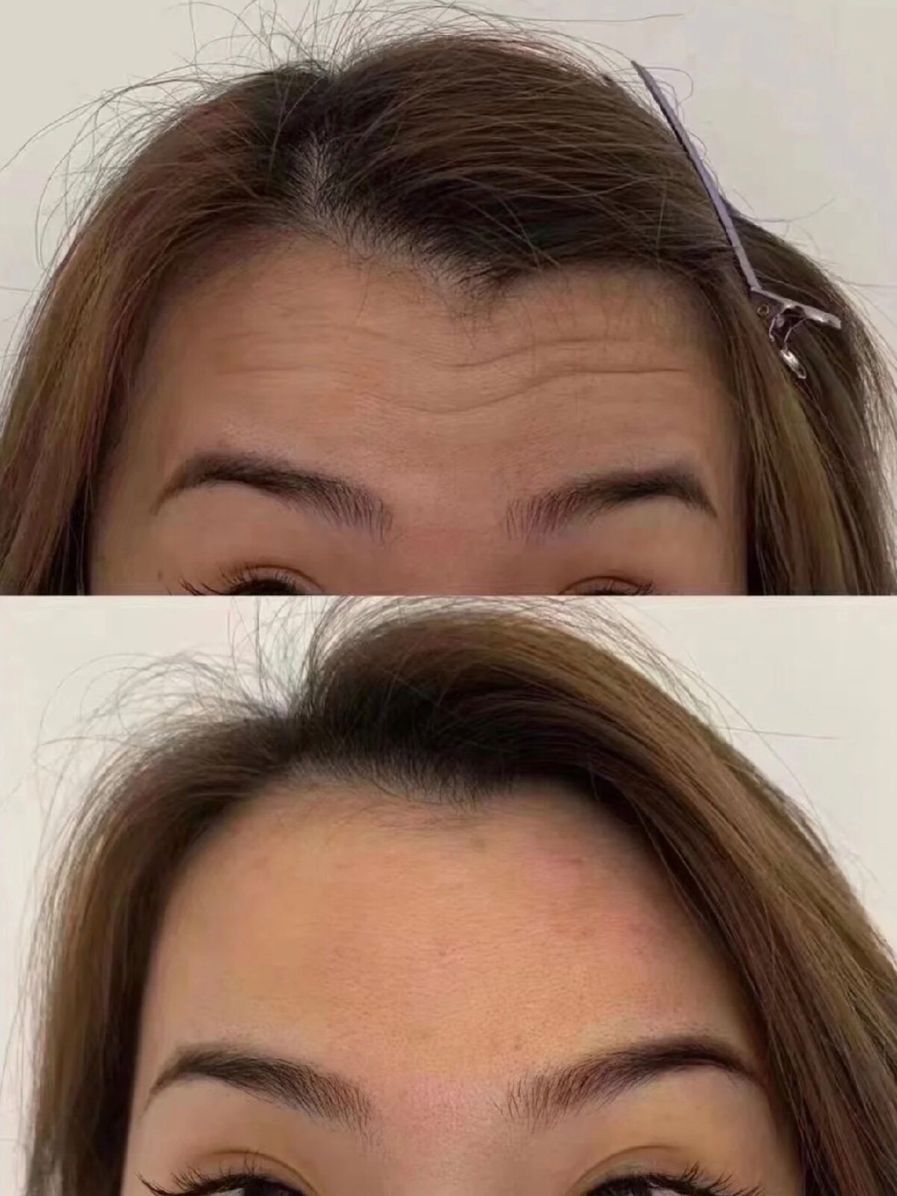 真的有努力抬眉哦!