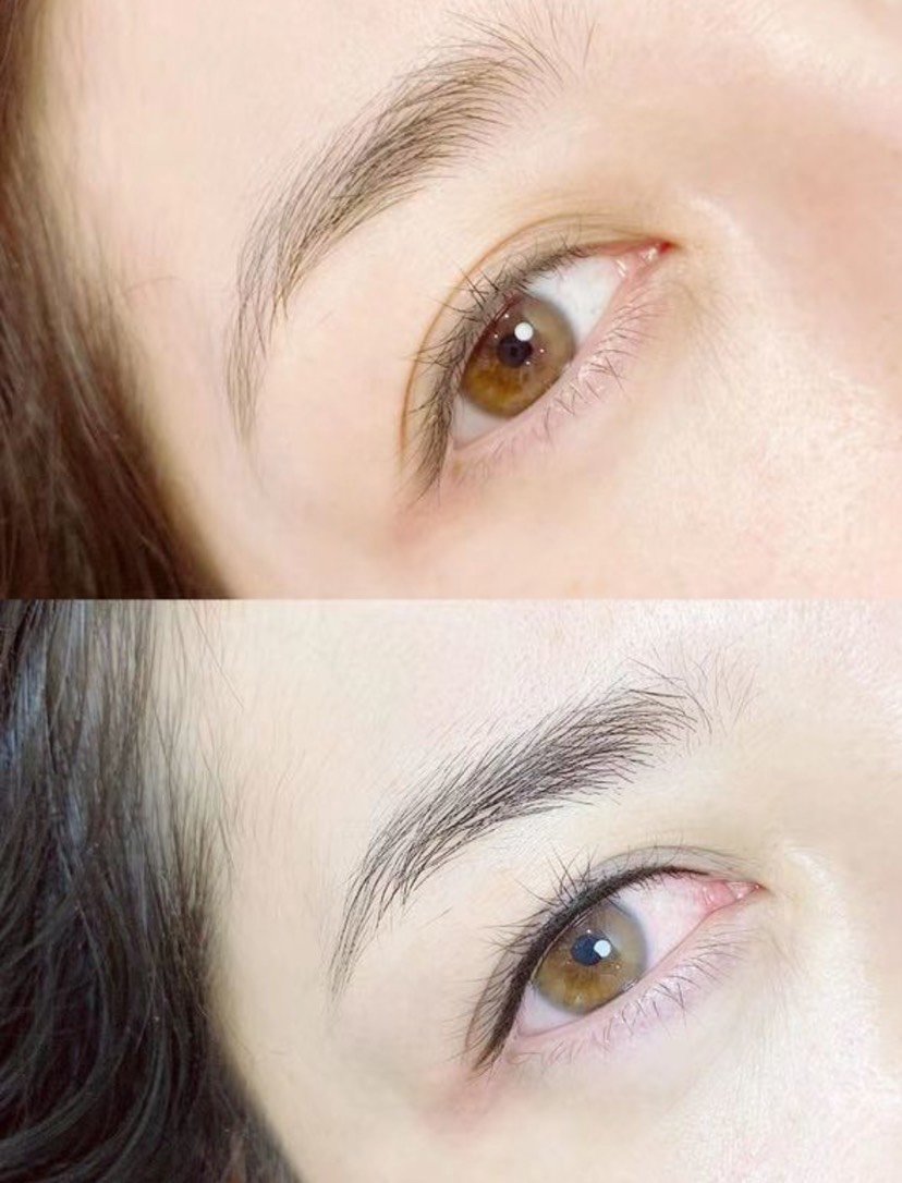 先前在小红书和大众做了很多纹美瞳线的功课,最终选择了纹名秀美