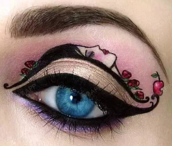 回眸一笑百媚生!漂亮的眼妆只有在双眼皮眼睛上才能尽展迷人光彩!