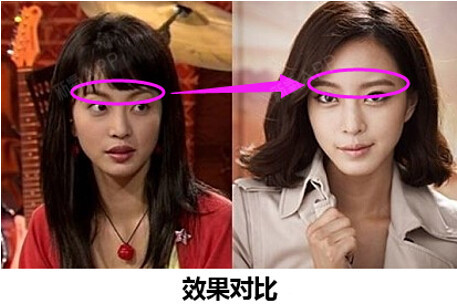 眉毛多么重要?山形眉毛变成一字眉.