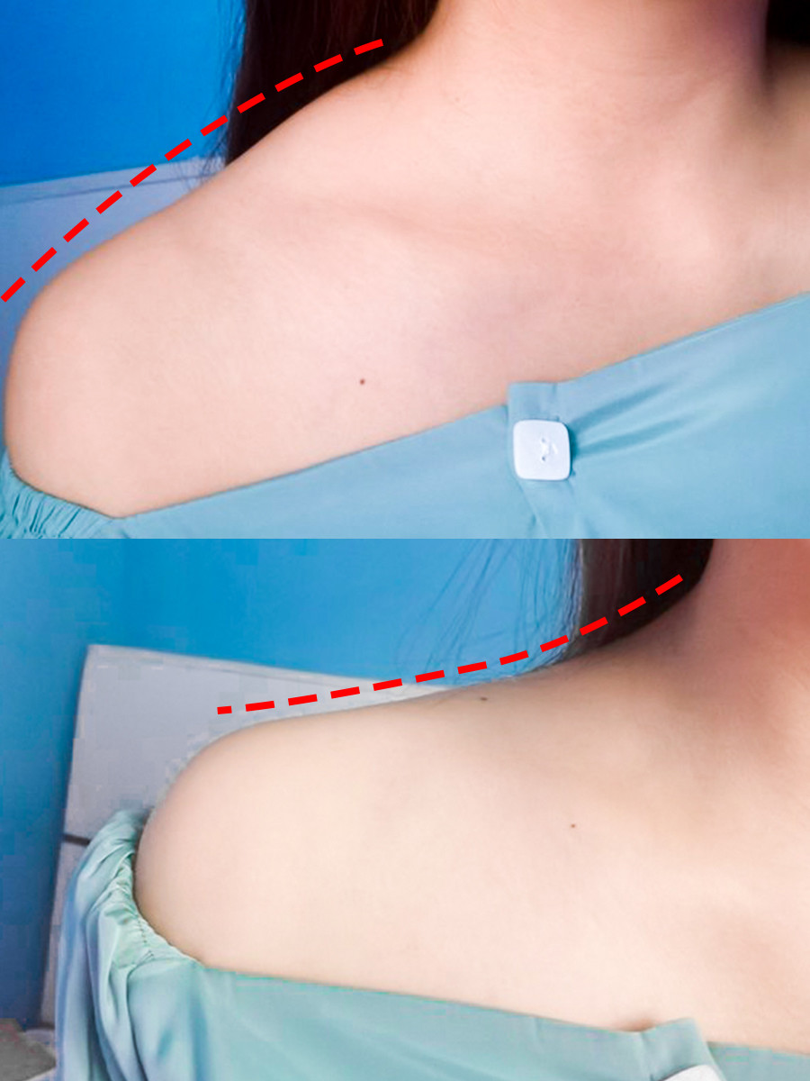 颜值给不了你气质直方肩可以90你是脖子短粗,斜方