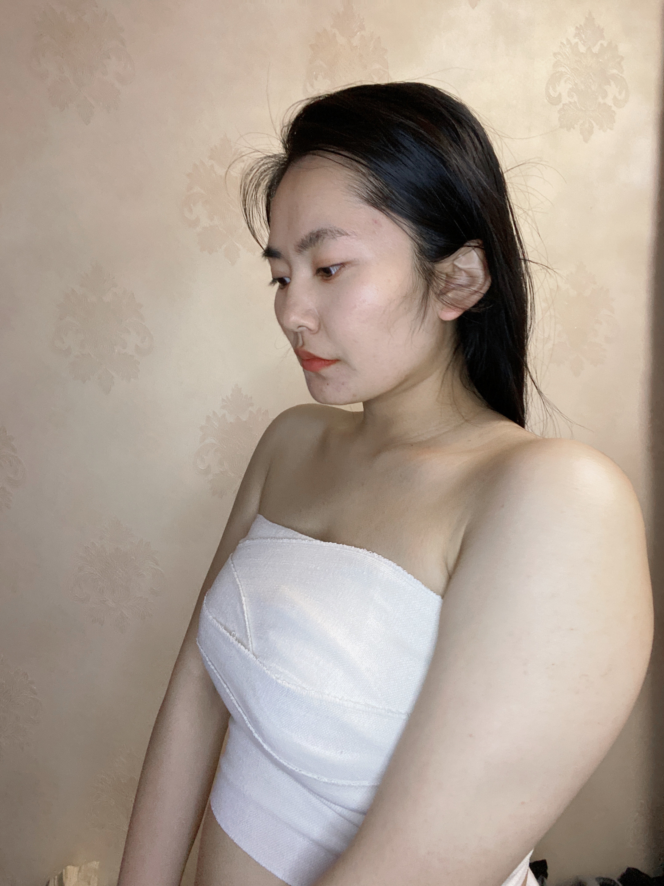 【沈阳美莱—假体隆胸3天】现在的胸还是用纱布包裹着_圈子-新氧美容