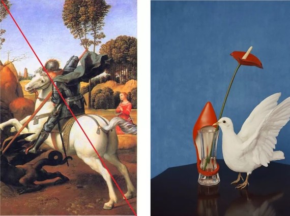 对角线构图法在许多大画家的画中都可看见,所以用在拍摄构图里完让换