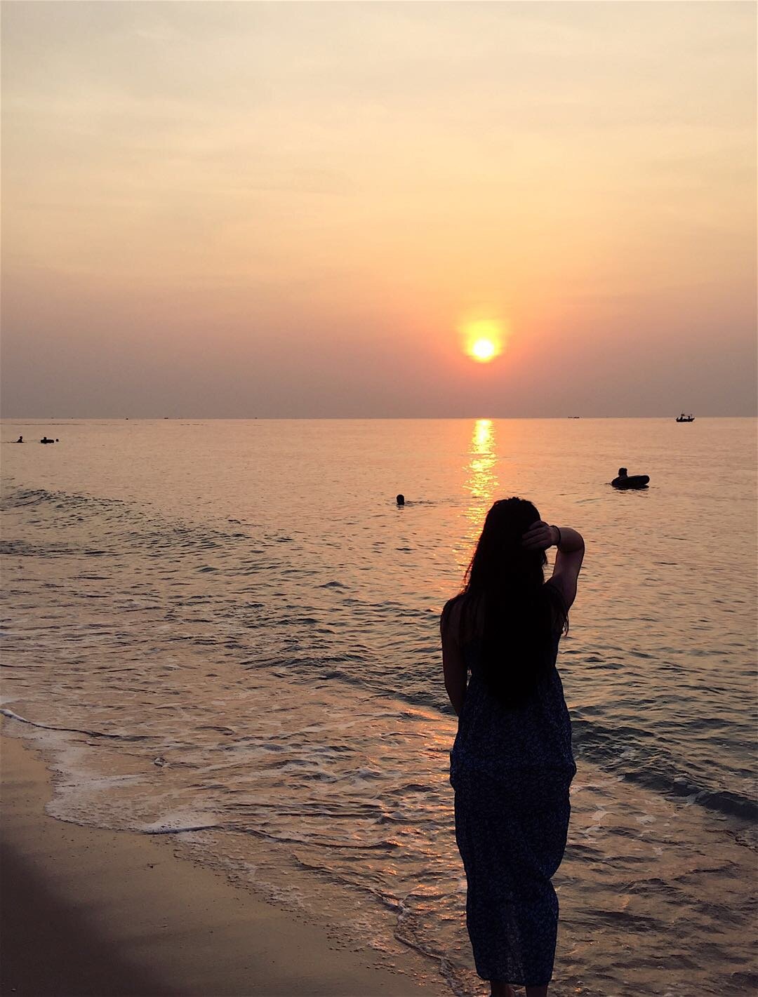 今日是海滩日落