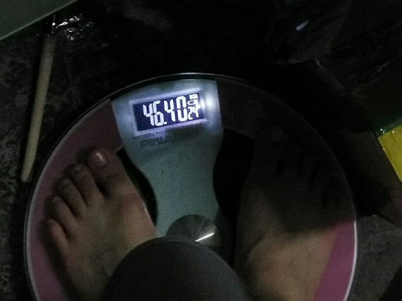 155,93斤,听上去不是特别胖吧,但身上全都是虚浮膨胀的大肥肉.