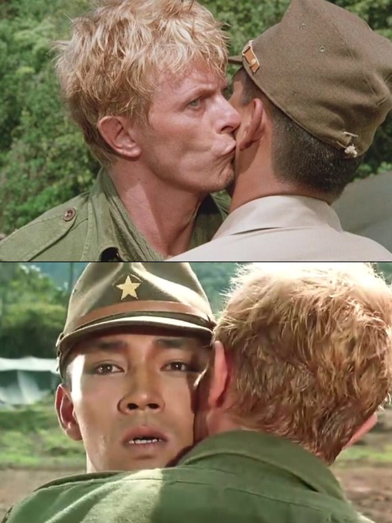 坂本龙一饰)对一位被俘虏的英国军官塞利尔(大卫鲍伊饰)生出情愫的这