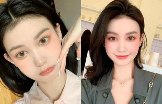 眼部美学20岁短宽脸却在颜值榜首的姑娘